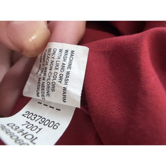 GAP Red Button Down Normcore, Minimal, Prep, Size Medium - Picture 10 of 12